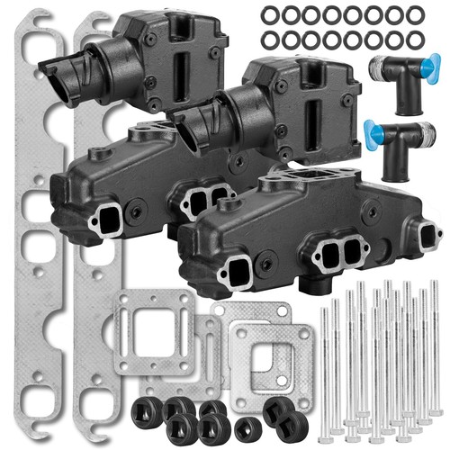 Exhaust manifold set 350 v8 - manifold, 4"